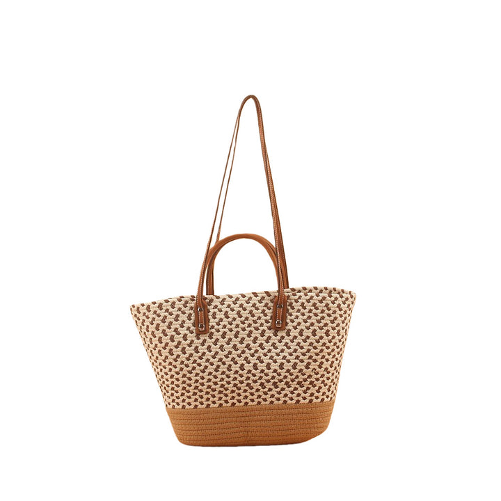 Elegant and Spacious Beach Bag with Woven Design Bowlift