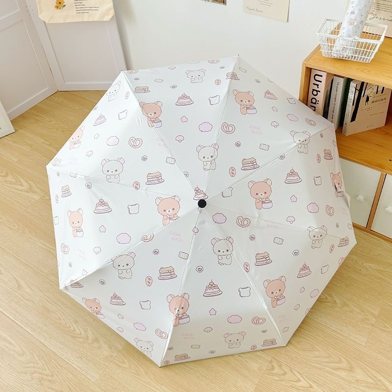 Women's foldable umbrella with playful animal motif Bowlift