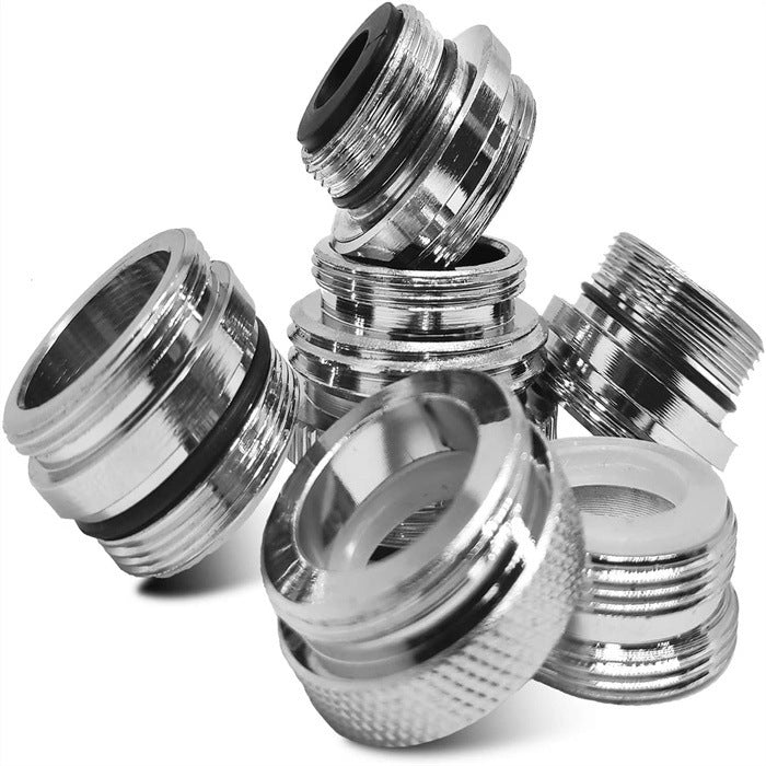 Universal faucet aerator adapter converters with rubber gaskets and threaded fittings Bowlift
