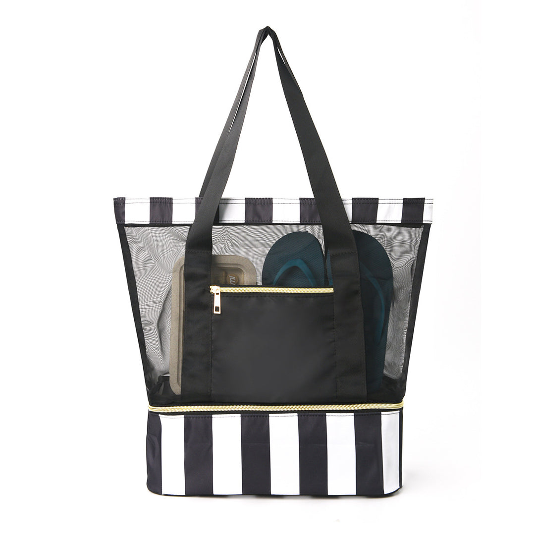 Beach bag with see-through design and large storage Bowlift