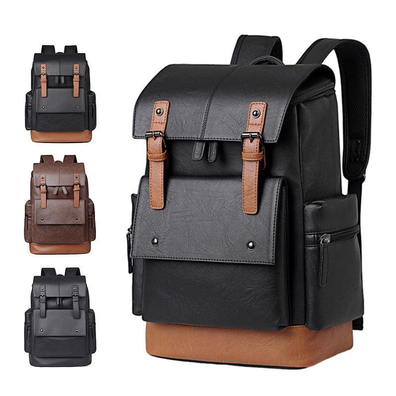 Elegant Backpack Made of Durable Synthetic Leather Bowlift