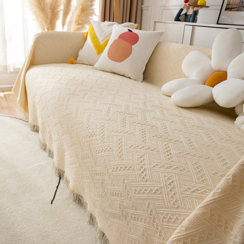 Textured Sofa Throw Blanket