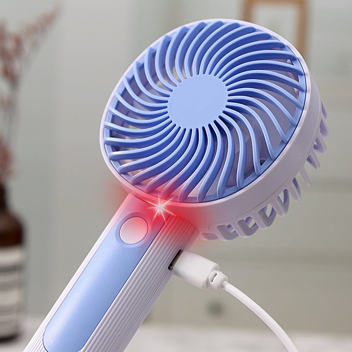 Unisex Portable Handheld Fan with USB Charging Port and Ergonomic Handle Bowlift