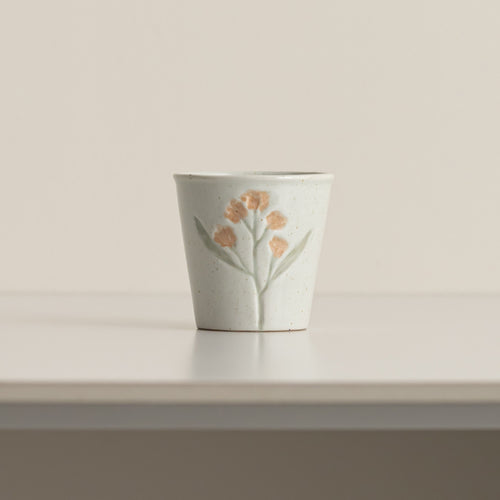 Decorative Flower-Themed Ceramic Planter
