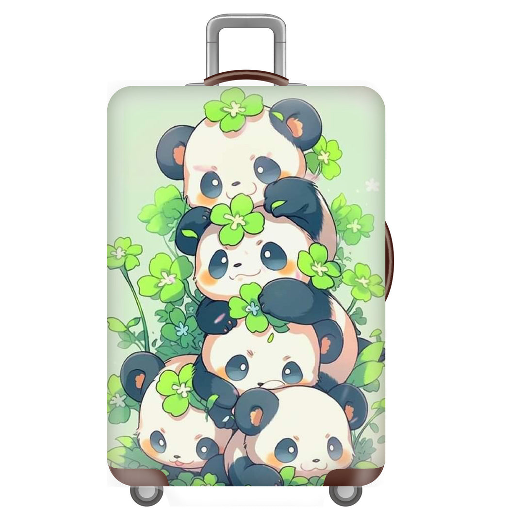 Unisex Hard-shell Travel Suitcase with Playful Panda Design Bowlift