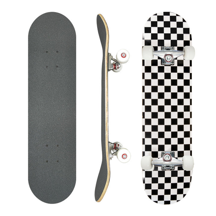 Complete Street Skateboard with Maple Deck Concave and Durable PU Wheels Bowlift