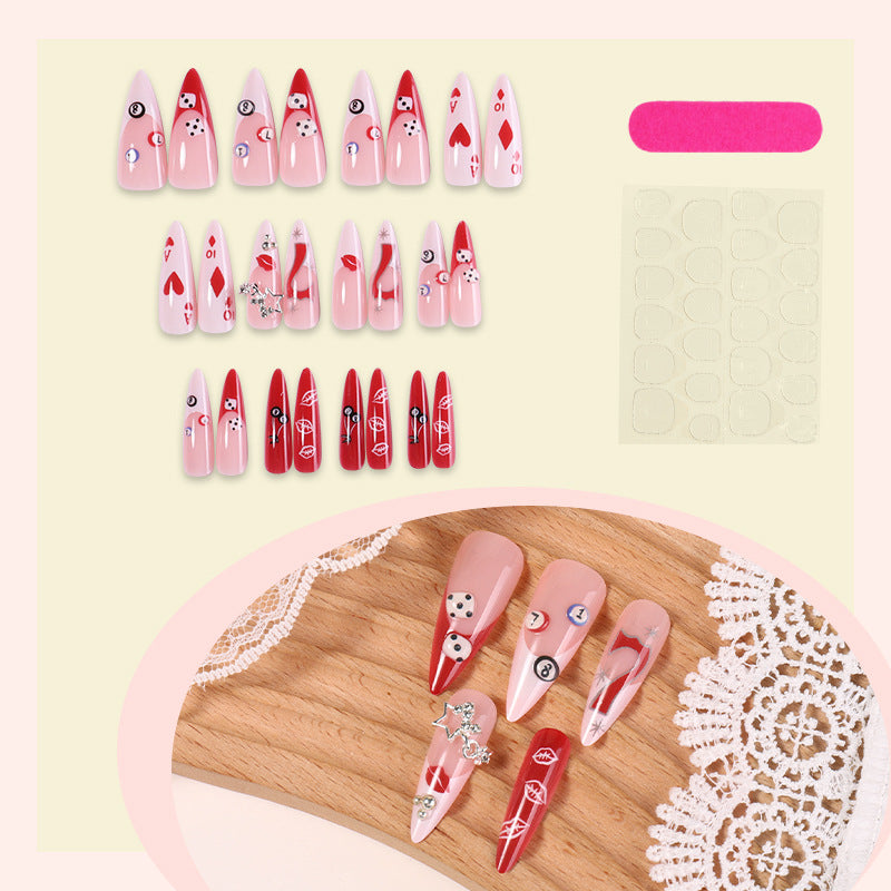 Whimsical Holiday Themed Press-On Nail Set Bowlift