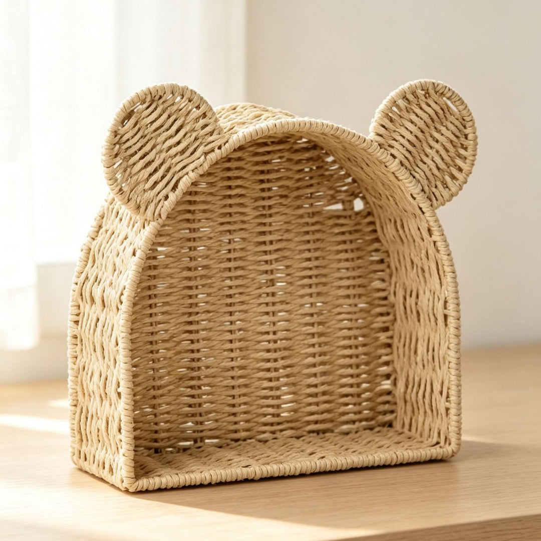 Playful storage basket with ears Bowlift
