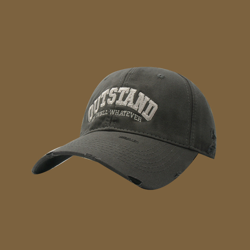 Unisex Distressed Casual Cap Bowlift