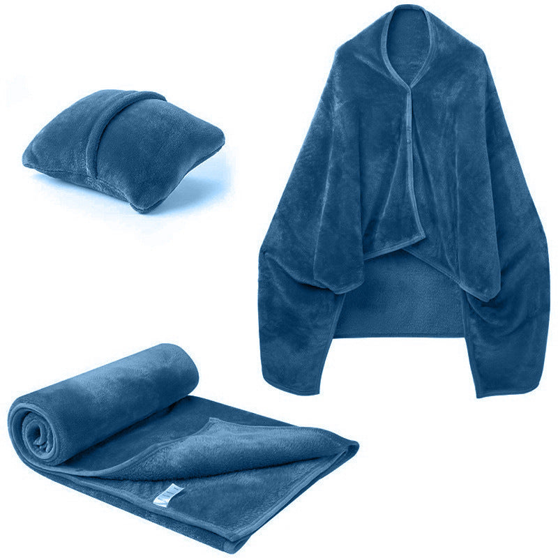 Women's Snuggle blanket with arm design and pillow Bowlift