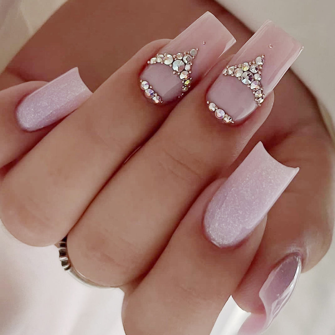 Artful Nail Art with Rhinestone Embellishments Bowlift