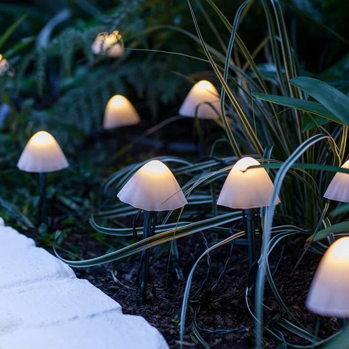 BowLift | Outdoor Solar LED Mushroom Lights Patio String Lights