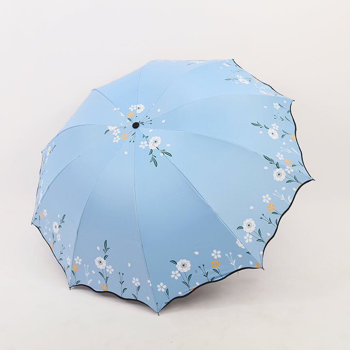 Ladies flower decorated umbrella Bowlift
