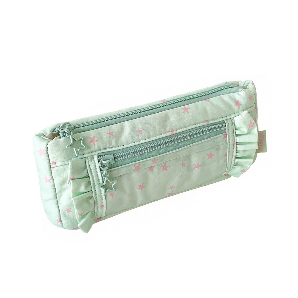 Star-Patterned Pencil Case Bowlift
