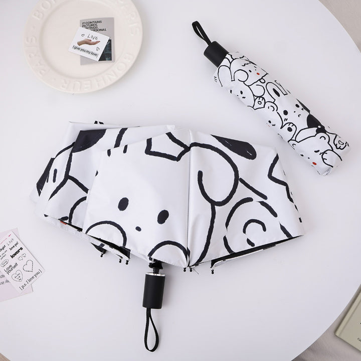 Ladies practical folding umbrella with innovative drip design Bowlift