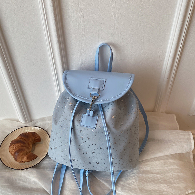 WoStar-Patterned Drawstring Backpack Bowlift