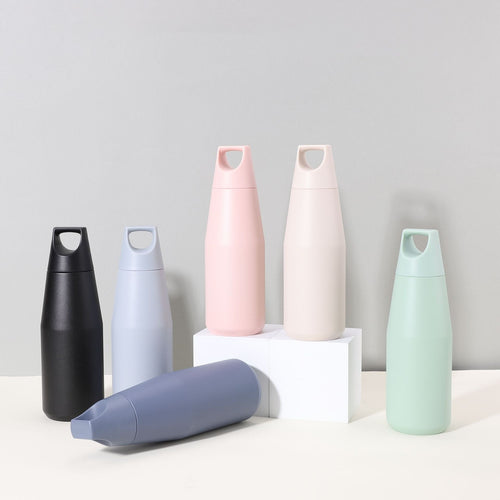 Women's stylish insulated bottle with ergonomic carrying handle Bowlift