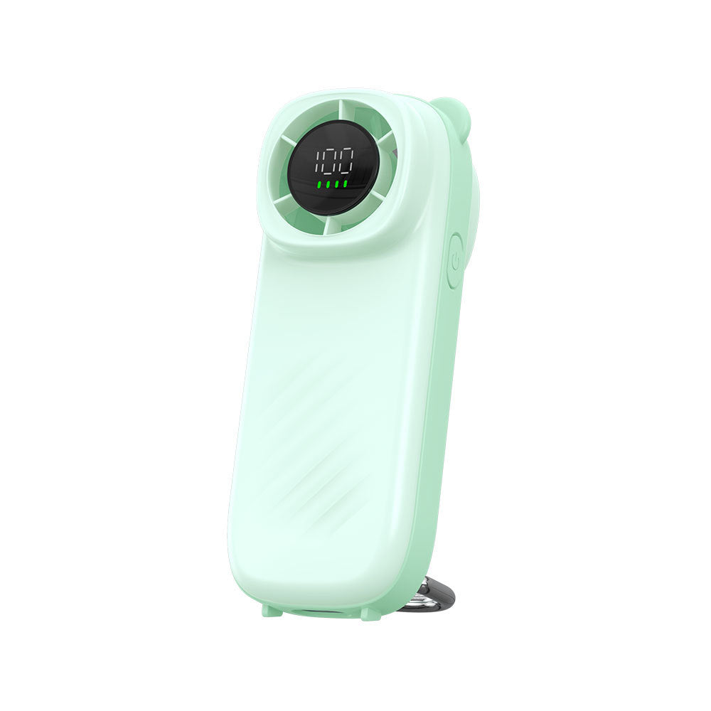Unisex Digital Display Mini Cooling Fan Bowlift