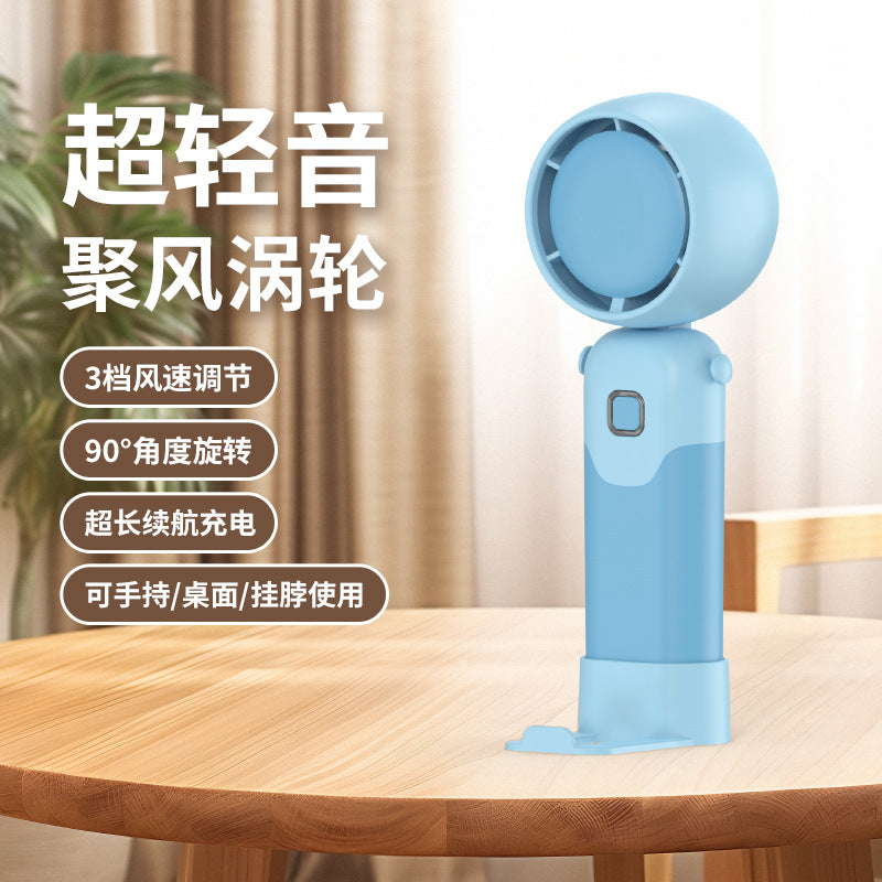 Ladies portable mini-handheld fan with multiple adjustable tilt angles Bowlift