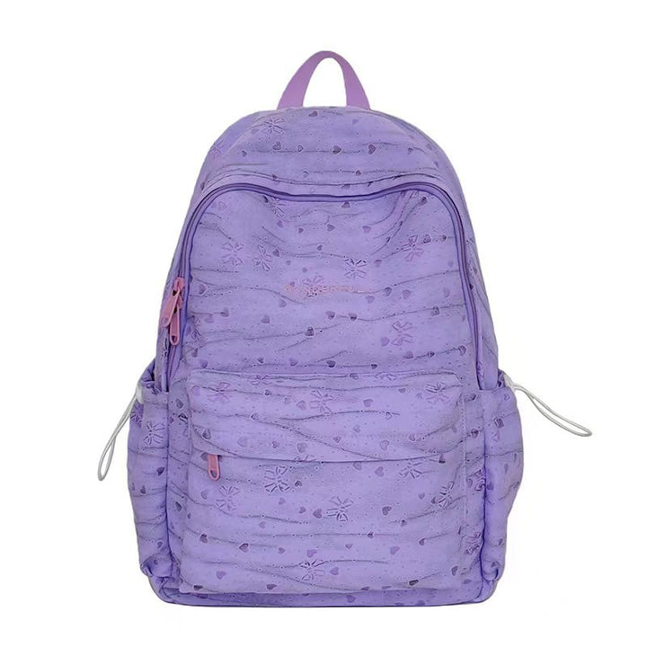 Textured Patterned Backpack Bowlift