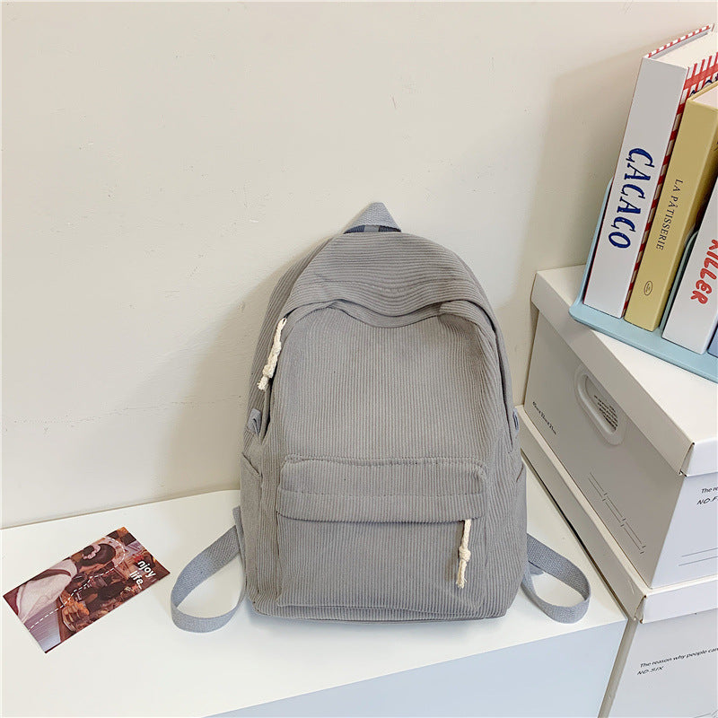 Textured Corduroy Backpack