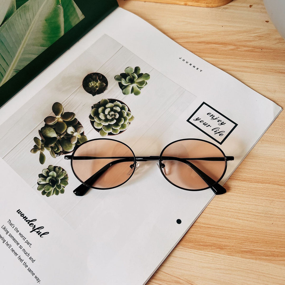 Retro Oval Frame Sunglasses Bowlift