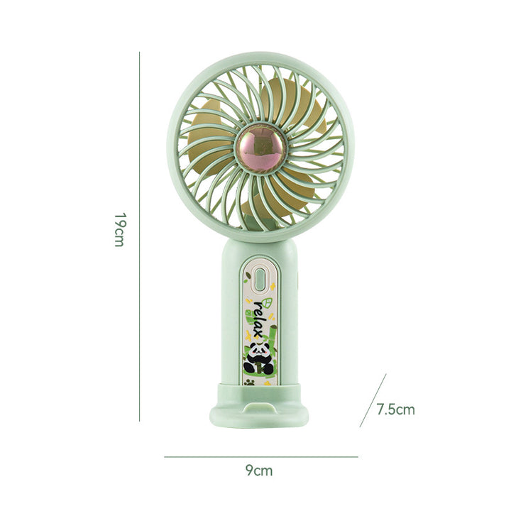 Women's Portable Mini Fan with Cute Panda Design Bowlift