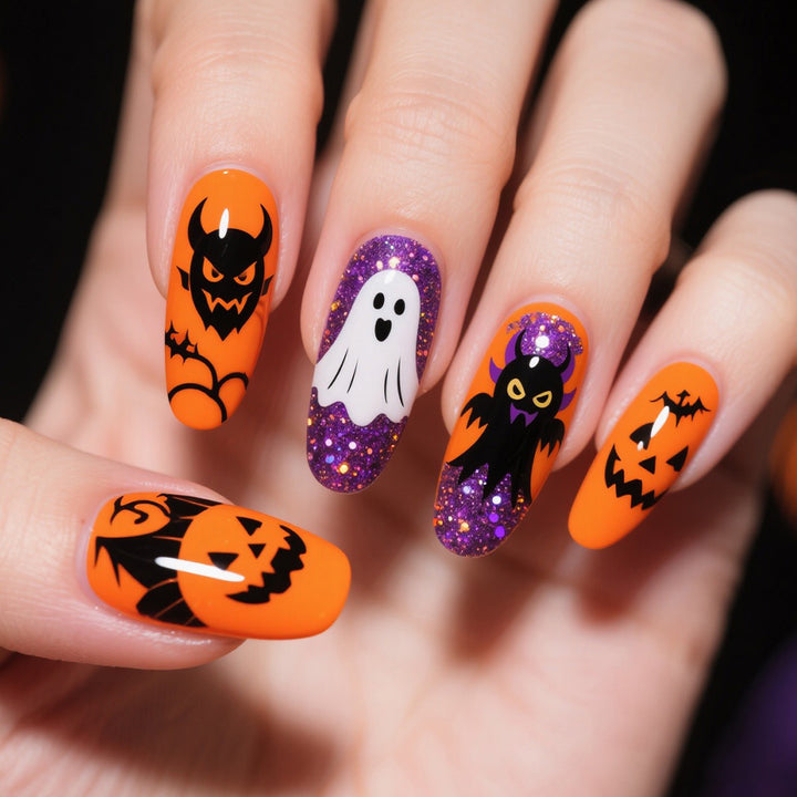 Halloween-Themed Creative Nail Art Bowlift