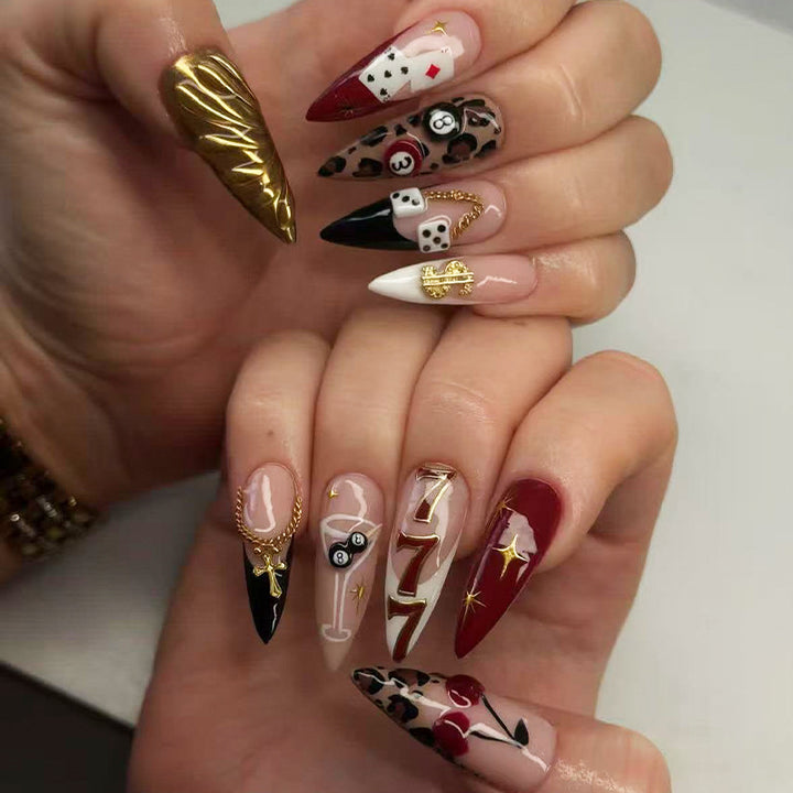 Glamorous Decorative Press-On Nail Tips Bowlift