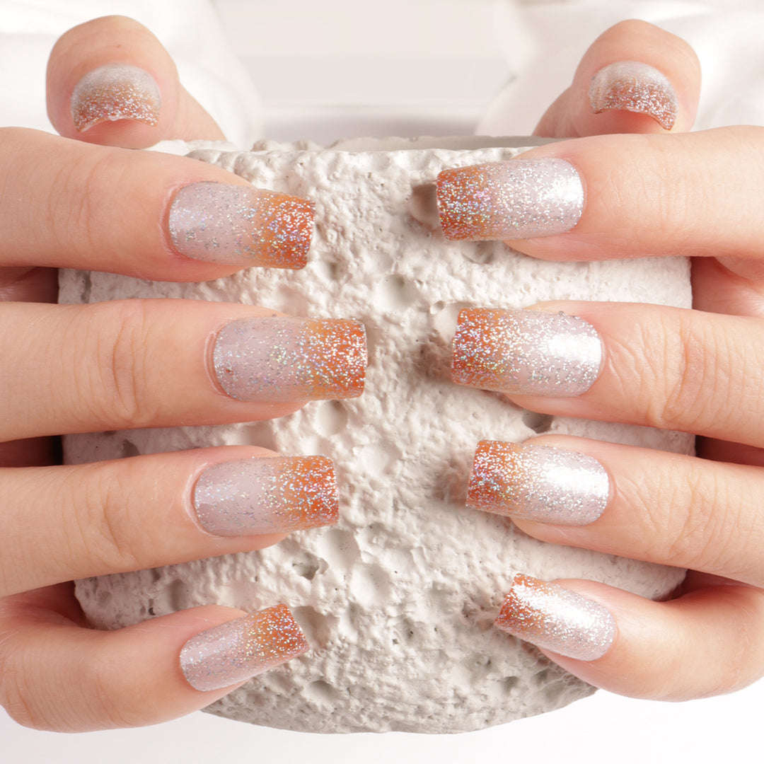Glitter Ombre Press-On Nail Set Bowlift