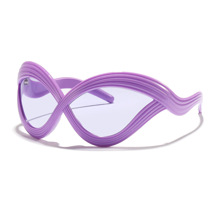 Women's fashionable sunglasses with innovative wave frame Bowlift