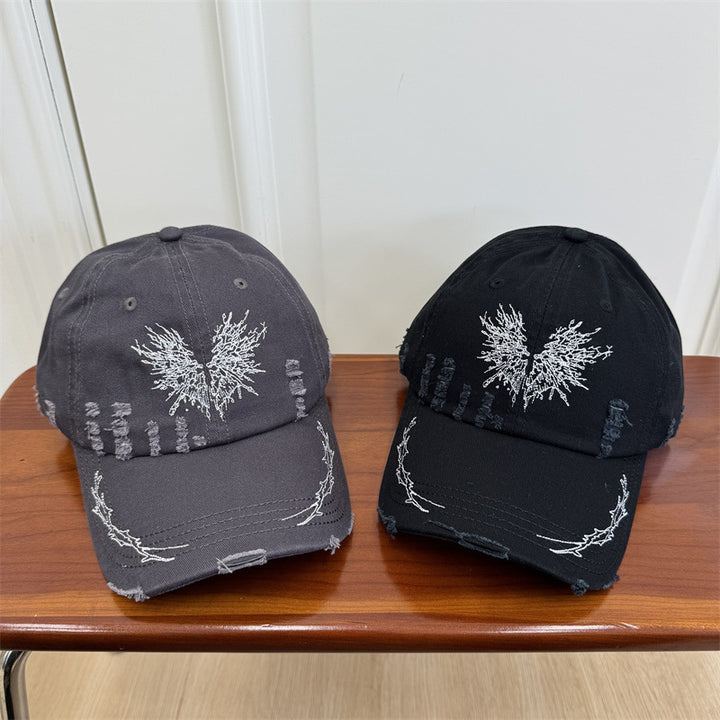 Women's Distressed Graphic Baseball Cap Bowlift