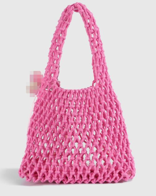 Hand-knotted tote bag made of natural cotton Bowlift