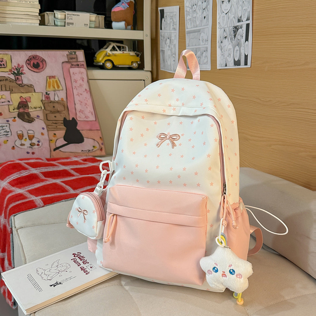 Cute Star-Embellished Backpack Bowlift
