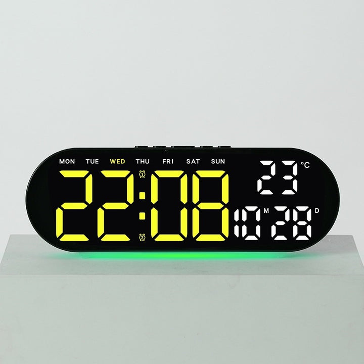Digital alarm clock with multifunctional LED display and integrated thermometer function Bowlift