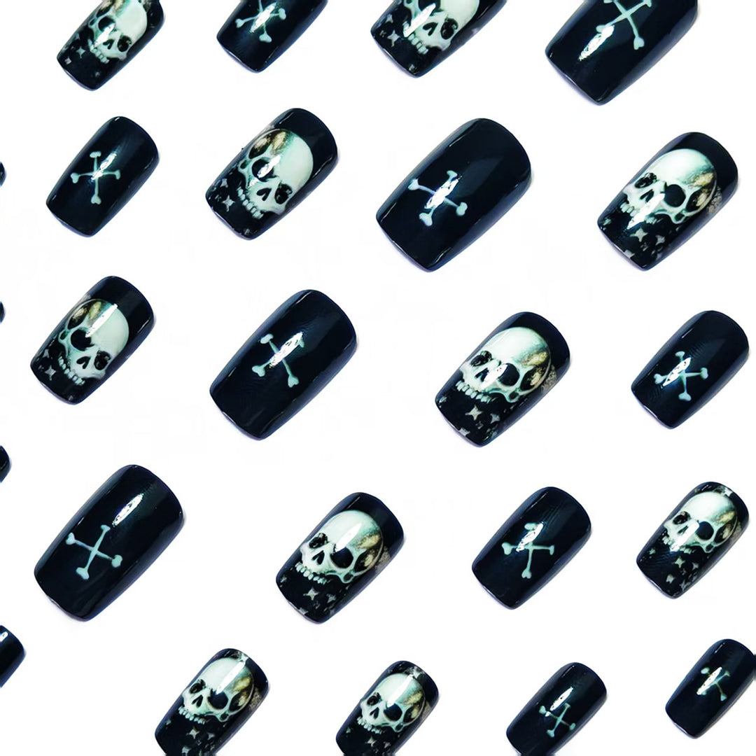 Creative Art Nails in Skull Design Bowlift