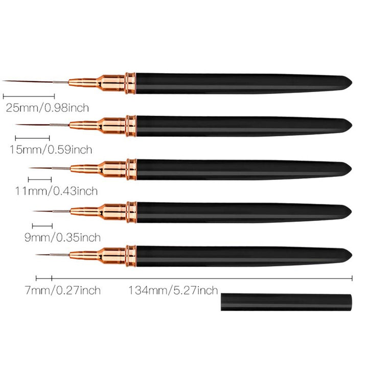 Precision Nail Art Detailing Brushes Set Bowlift