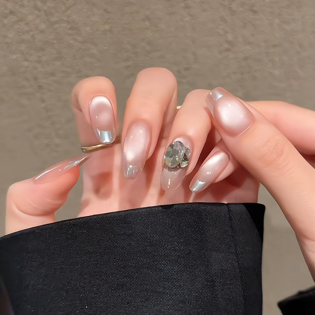 Themed Nail Art Press-On Nails with Cute Character and Bow Designs Bowlift