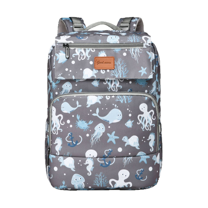 Adventure-Ready Ocean-Themed Backpack Bowlift