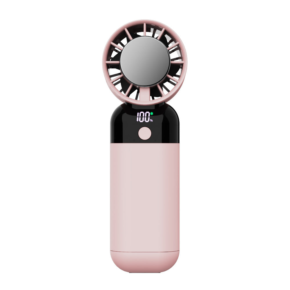 Ladies Portable USB Fan with Digital Display Bowlift