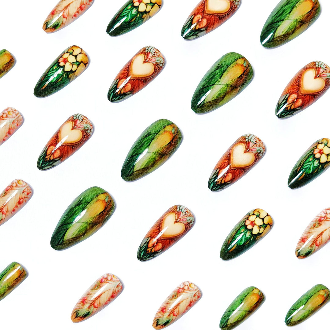 Nature-Inspired Nail Art Design Bowlift