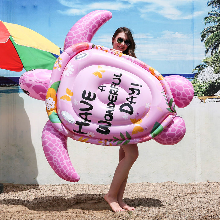 Women Inflatable Sea Turtle-Lounge Bowlift