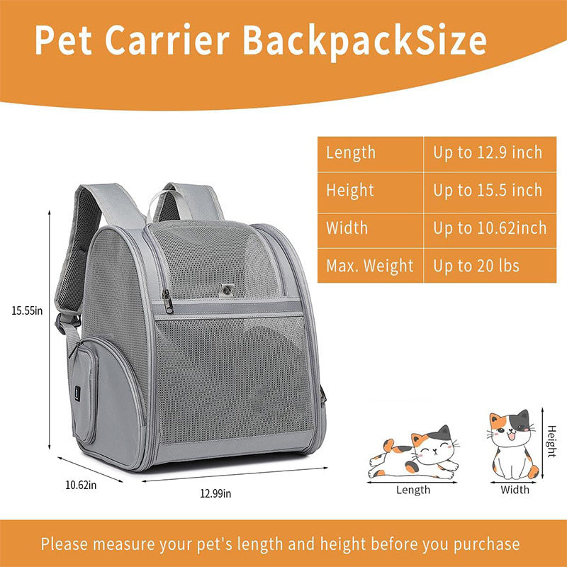 Portable Pet Travel Backpack Bowlift
