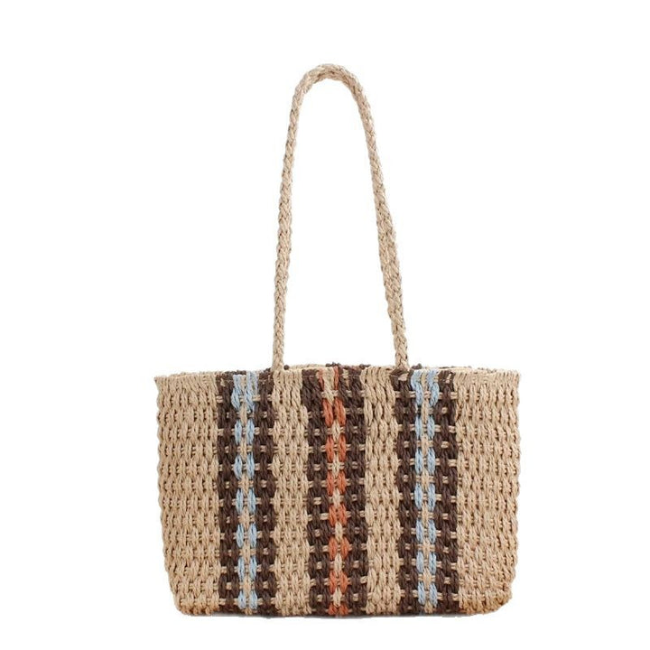 Handmade beach bag with colorful pattern Bowlift