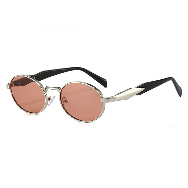 Women's designer sunglasses with high-quality round frame and protective UV filter Bowlift