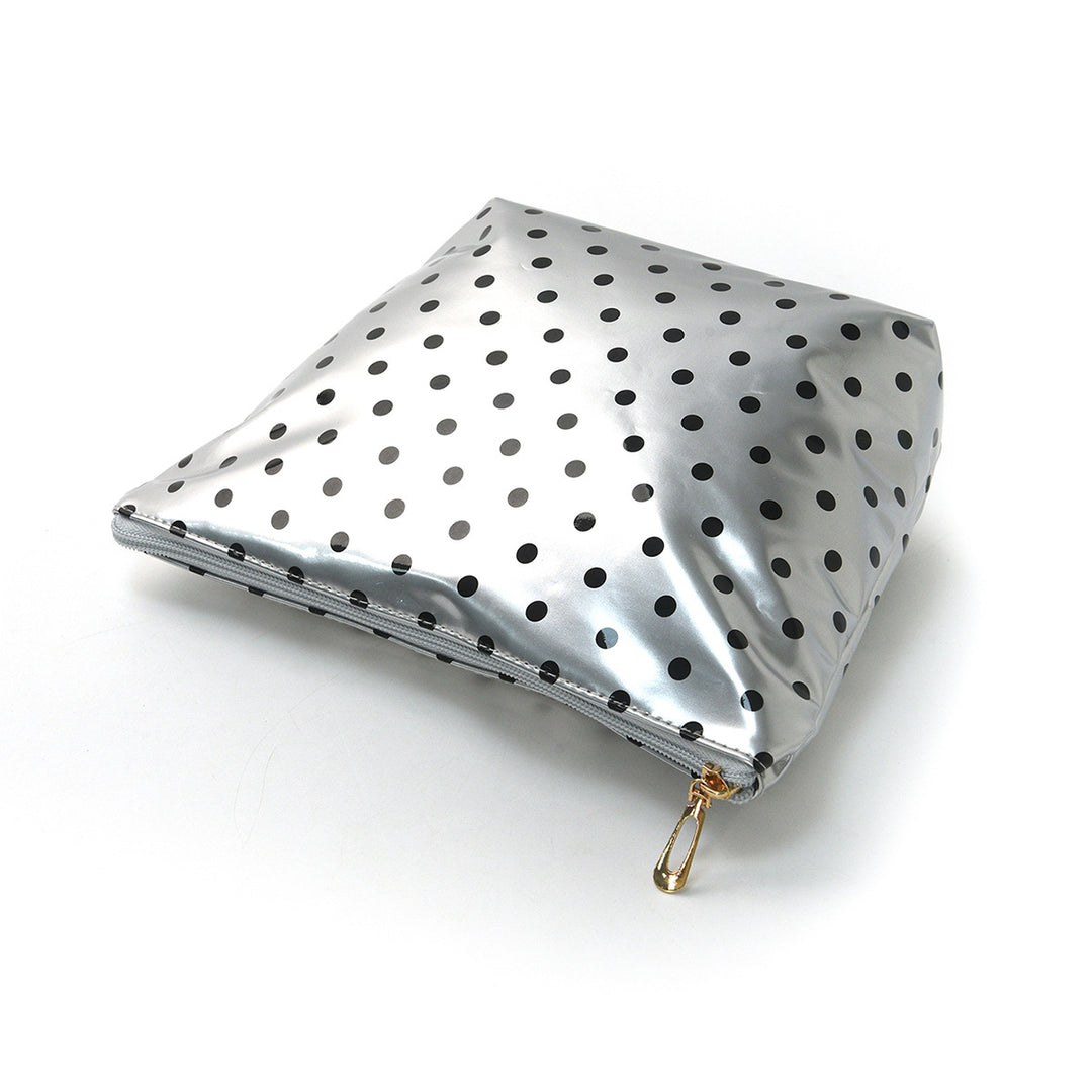 Water-repellent cosmetic bag with polka dot design Bowlift
