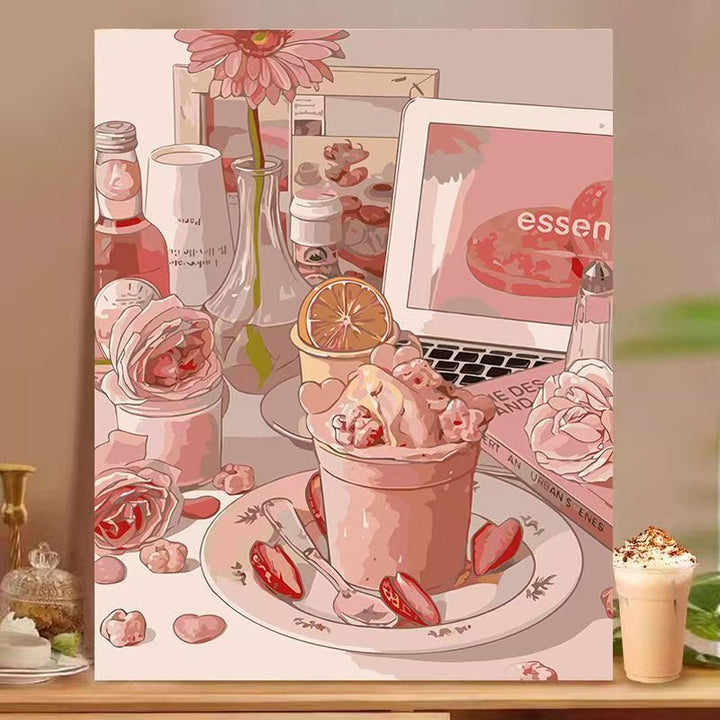 Dessert-Inspired Decorative Canvas Art Bowlift
