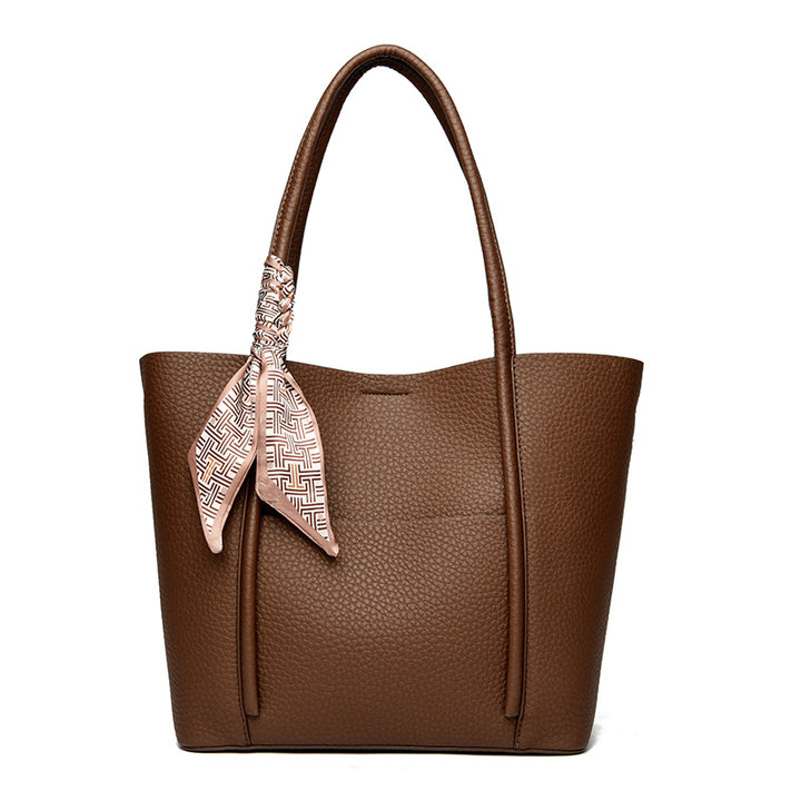 Textured Leather Tote Bag Bowlift