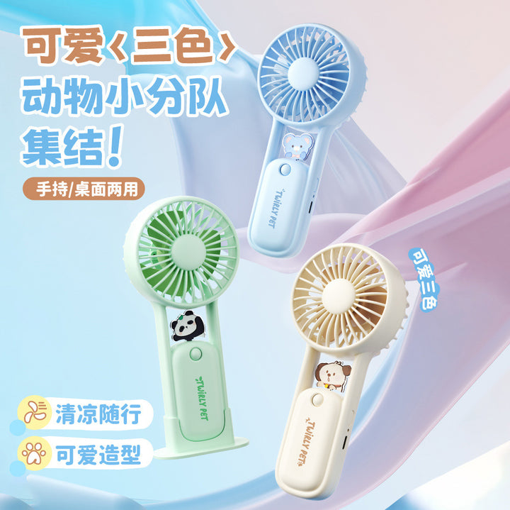 Women's Portable Animal Mini V Fan Bowlift