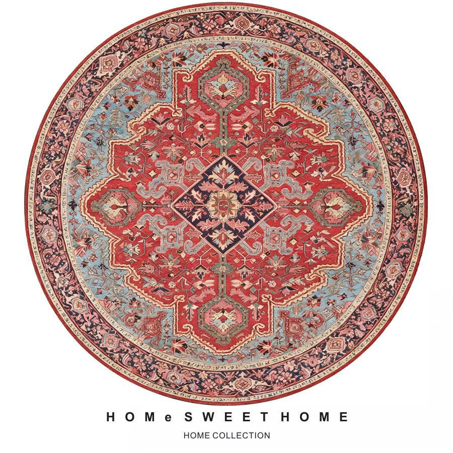 Vintage-Inspired Round Rug